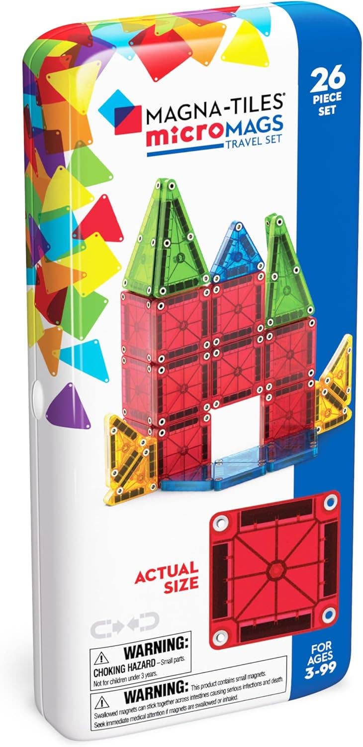 Magna-Tiles MicroMAGS 26-Piece Travel Set, photo 2 of 7