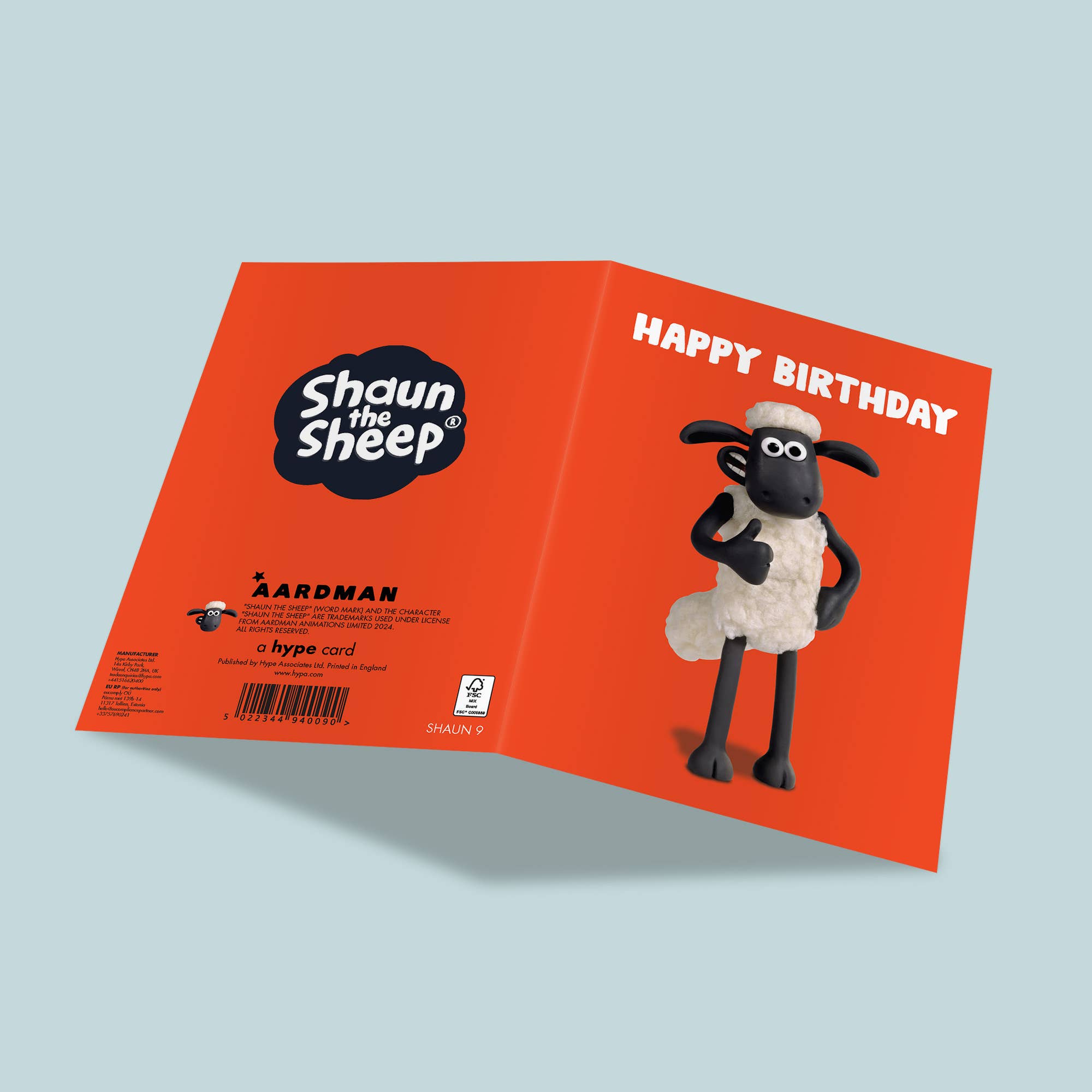 Birthday Card | Shaun the Sheep | Birthday Thumbs Up, photo 2 of 2