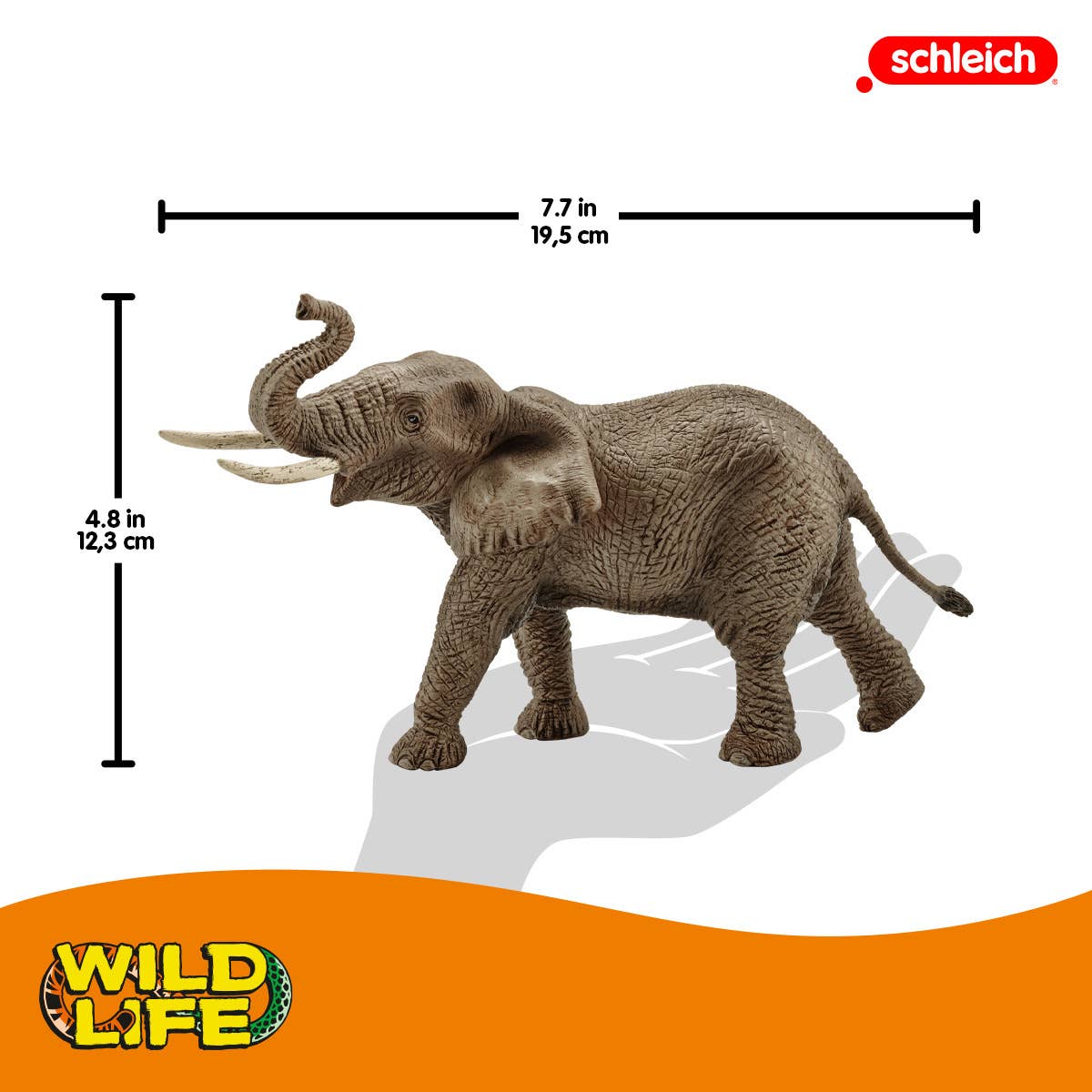 African Elephant, Male Safari Animal Toy, photo 6 of 6