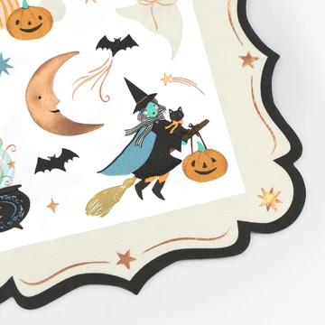 Ornate Edge Halloween Large Napkin, photo 3 of 3