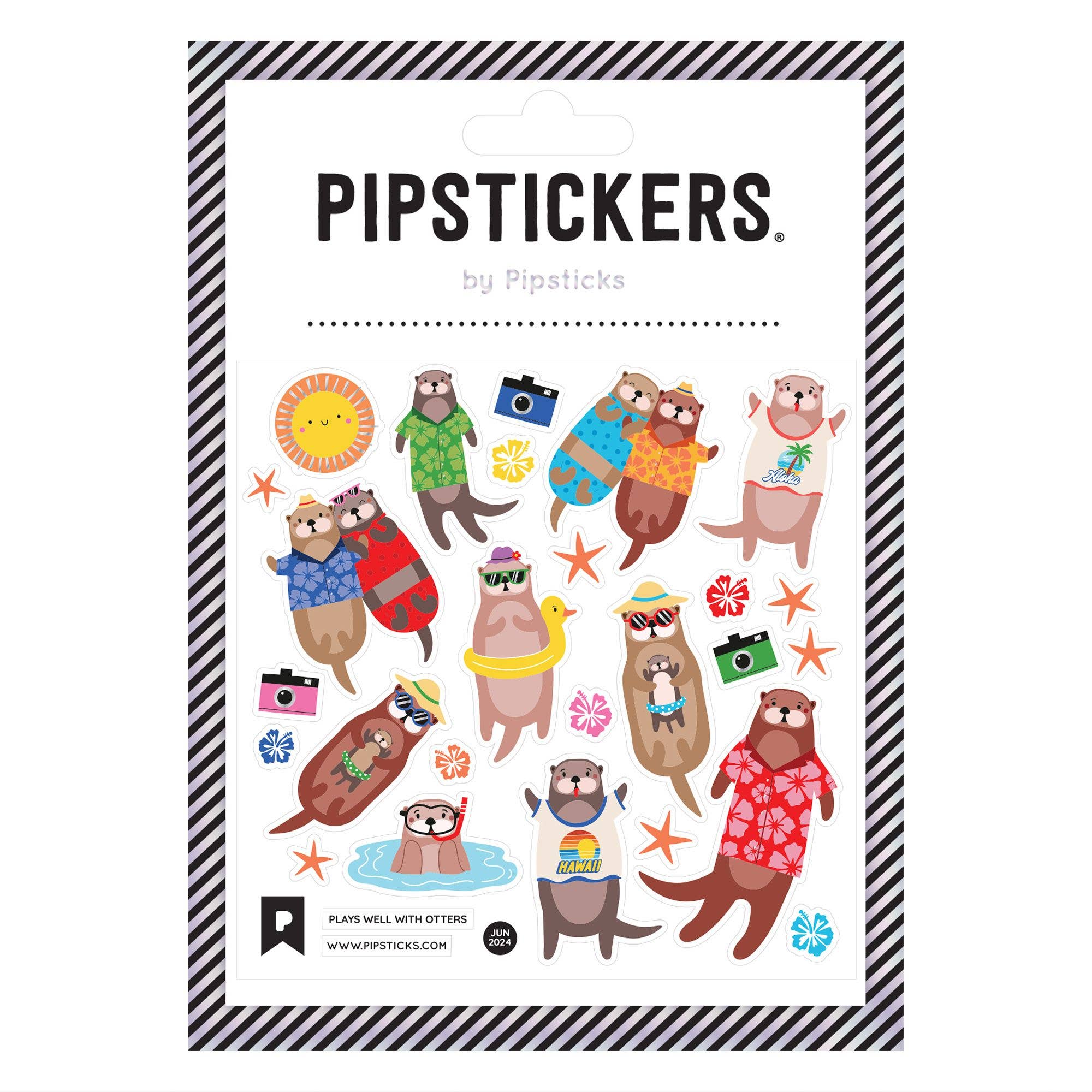 Pipstickers Plays Well With Otters
