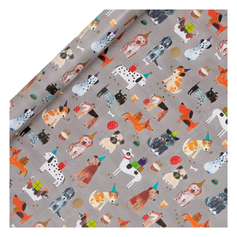 Glick Grey Dogs Roll Wrap
