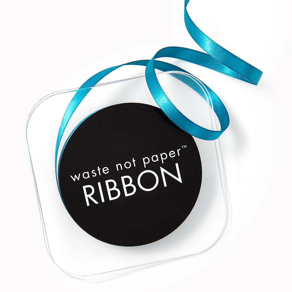 Satin Ribbon 1/4" Width: Peacock - Plastic Spool, photo 1 of 8