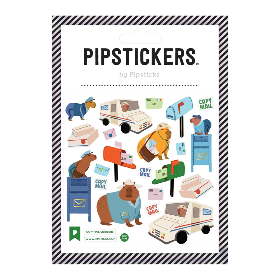 Pipstickers Capy Mail Couriers Stickers