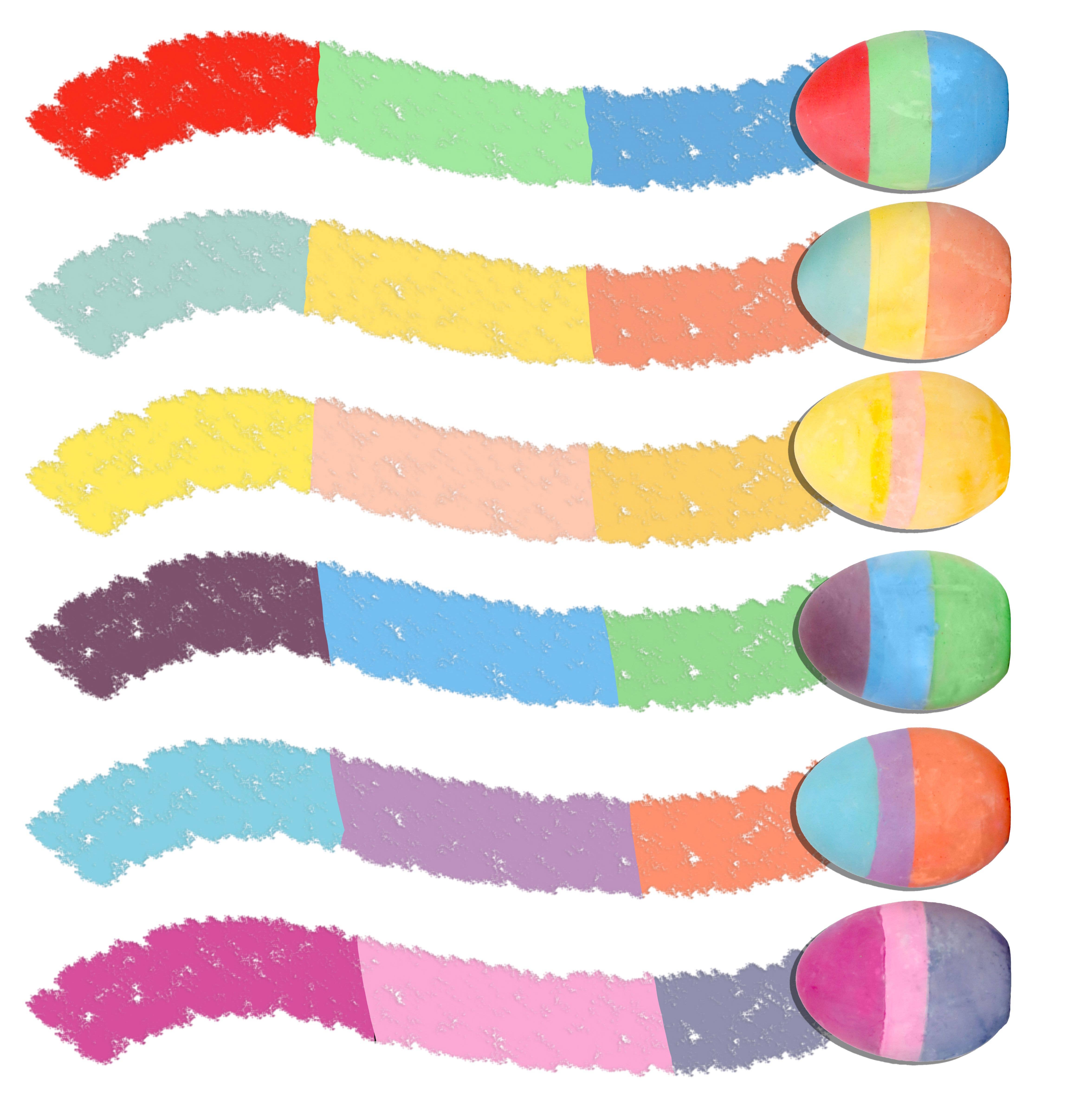 3 Colored Egg Chalk - 12 pack, photo 4 of 5