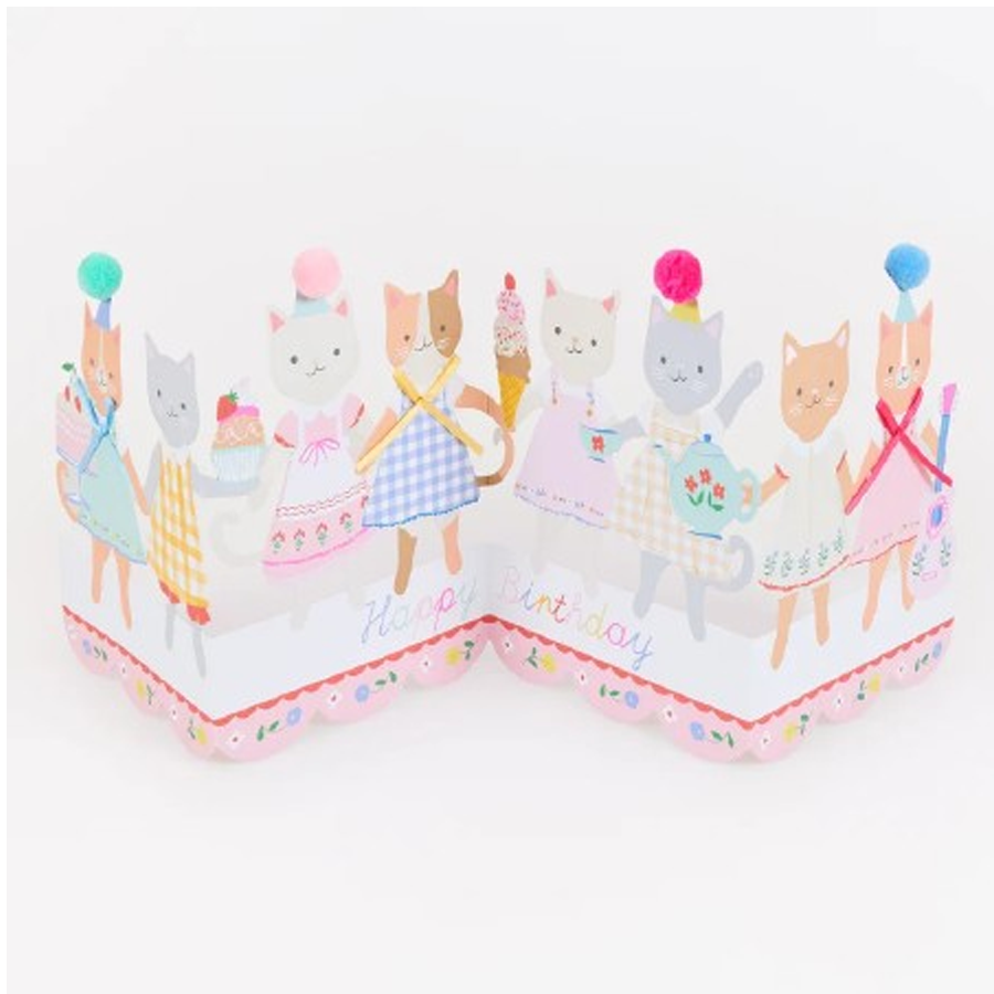 Meri Meri Kitten Club Concertina Card, photo 2 of 2