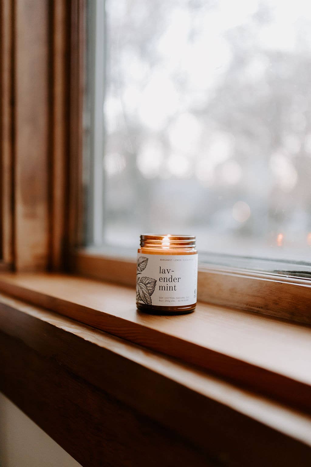 Lavender Mint 9oz Soy Candle, photo 4 of 6