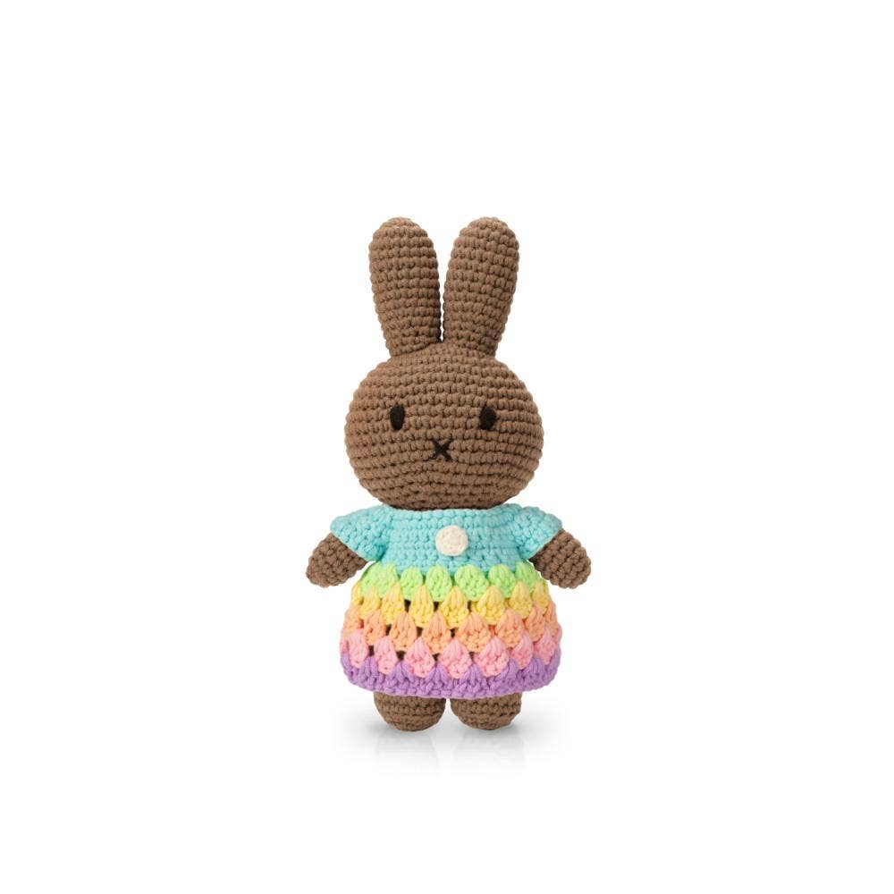 Just Dutch Handmade Crocheted Stuffed Toy - Melanie Rainbow: Blue, photo 1 of 5