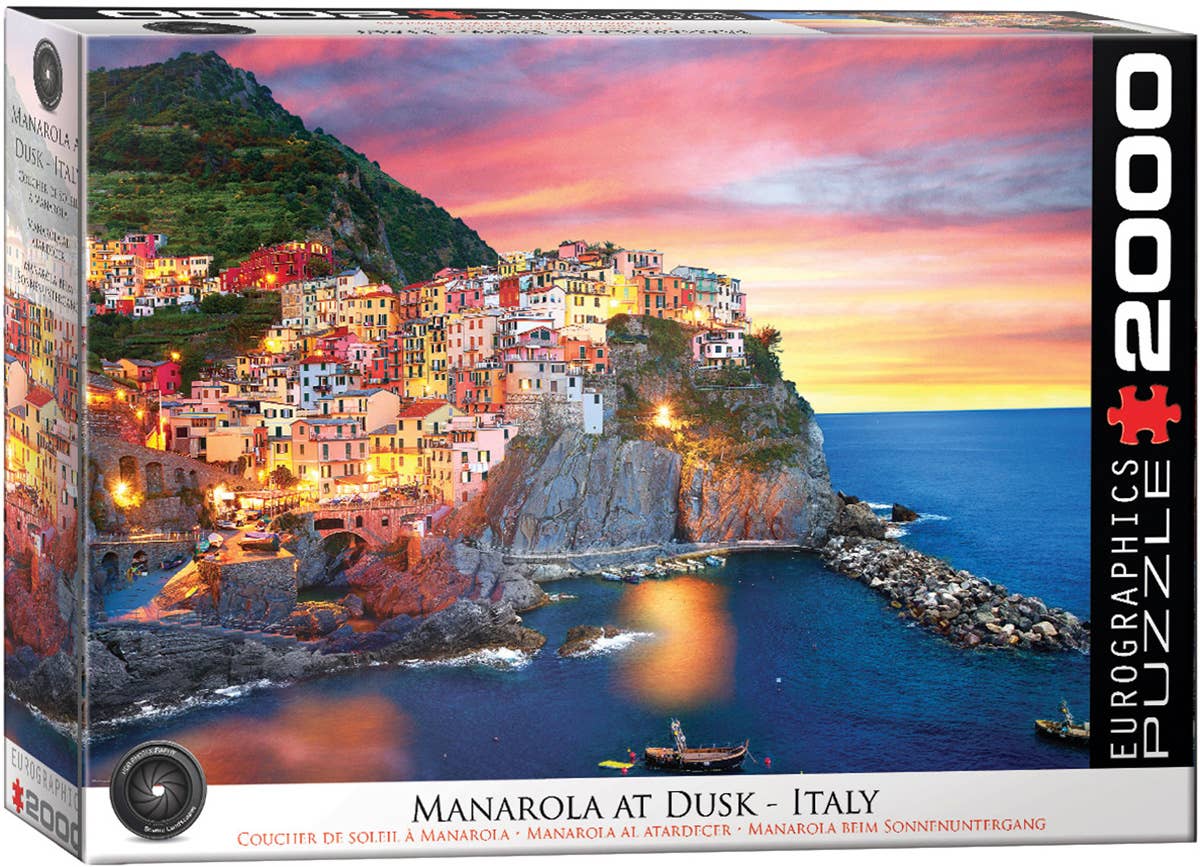 Manarola at Dusk - Italy 2000pc Puzzle, photo 1 of 3
