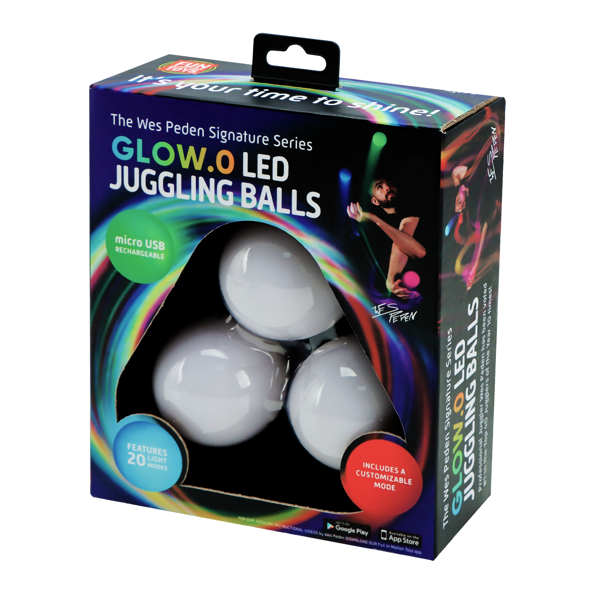 Glow.0 LED Juggling Ball Set, Wes Peden, photo 1 of 5