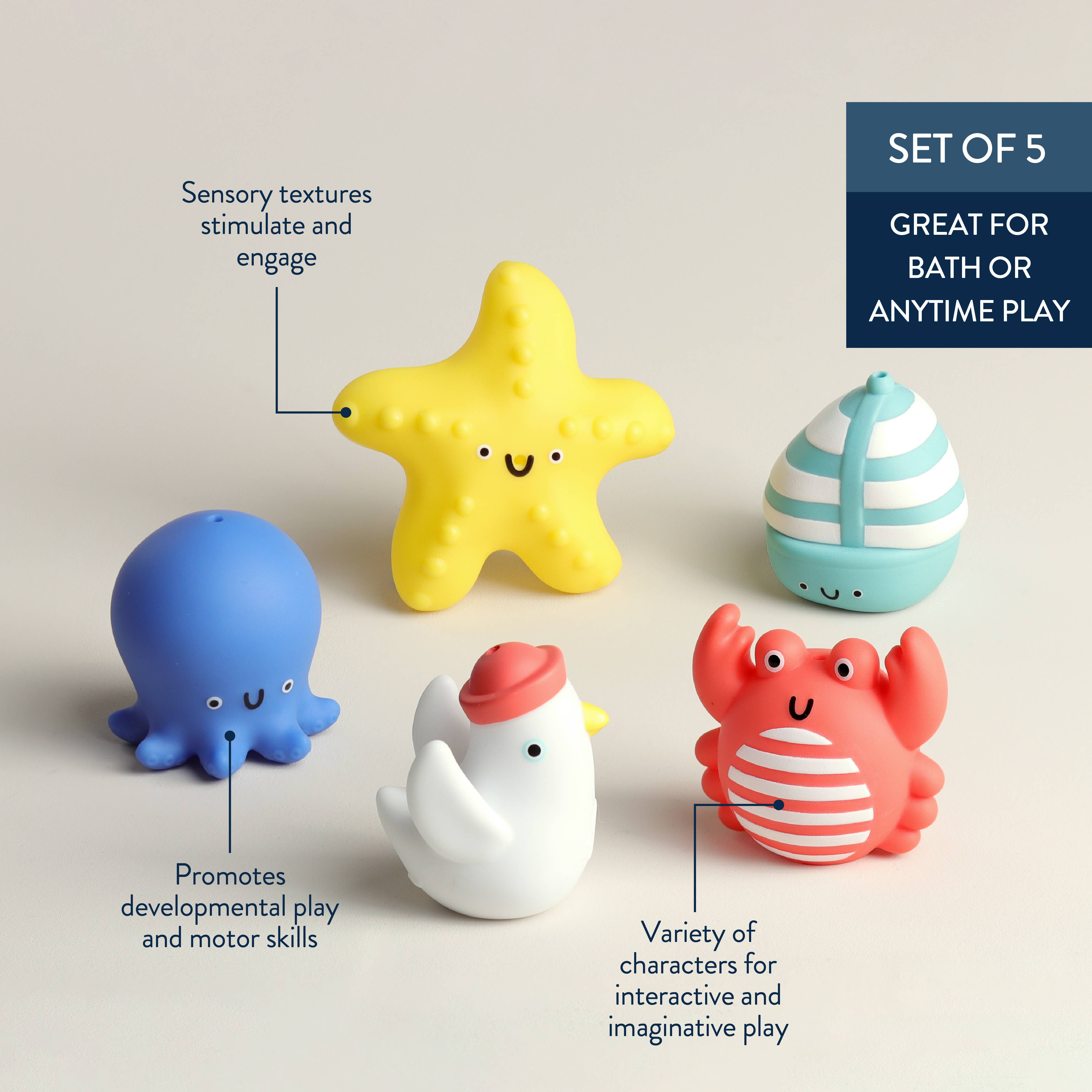 Nautical Itzy Bitzy Puppets™ - Bath + Storytelling Toys, photo 7 of 8