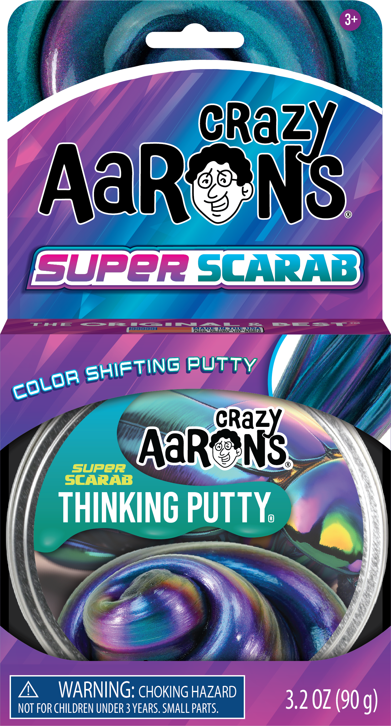Super Scarab - Full Size 4" Thinking Putty Tin, photo 1 of 3