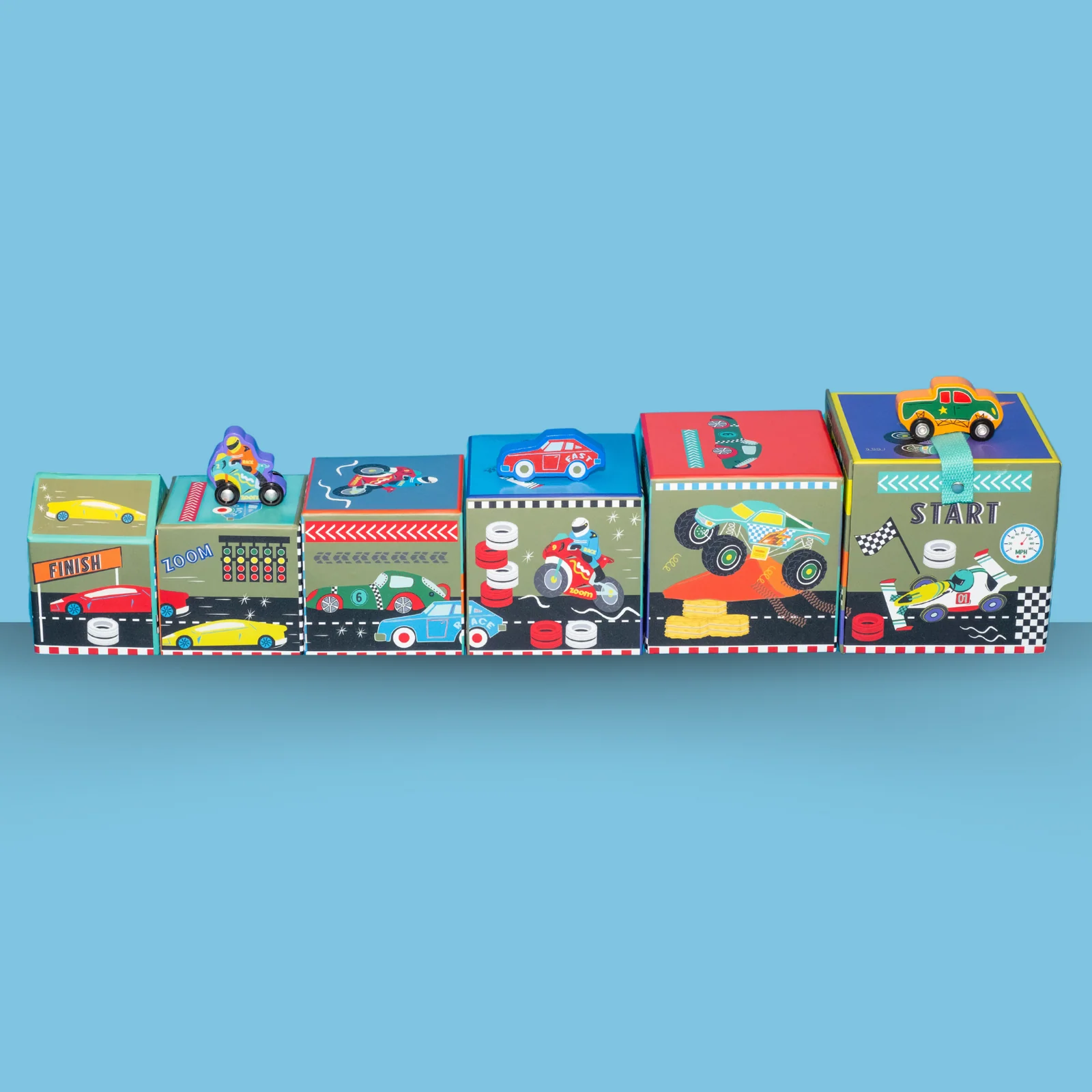 Stacking Cube Cars Floss & Rock, photo 2 of 3