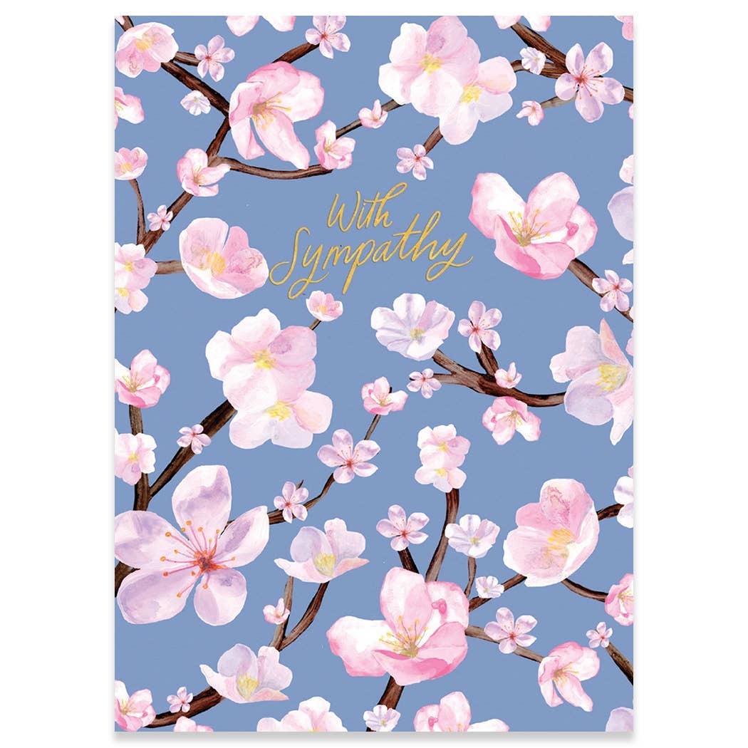 FAITH FLOWERS SYMPATHY GREETING CARD 4.5 x 6.25"