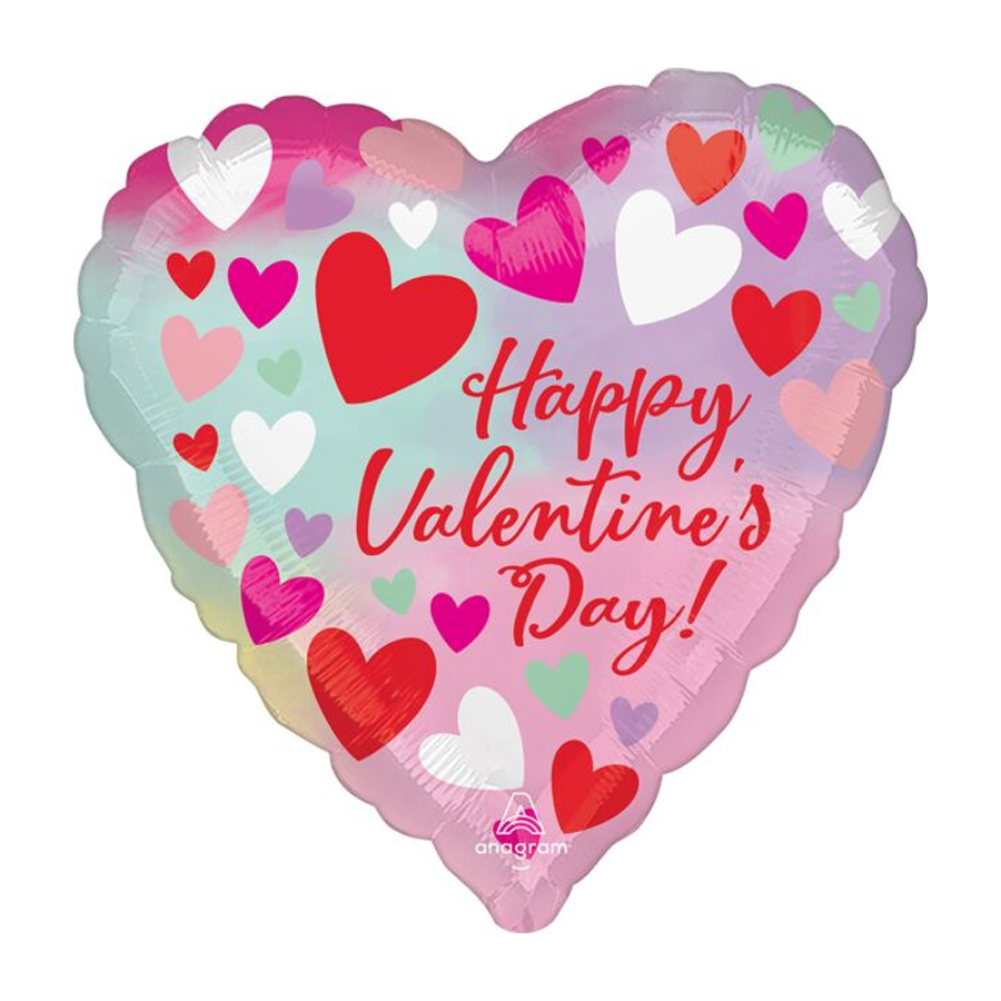 17in Happy Valentines Day Pastel Balloon