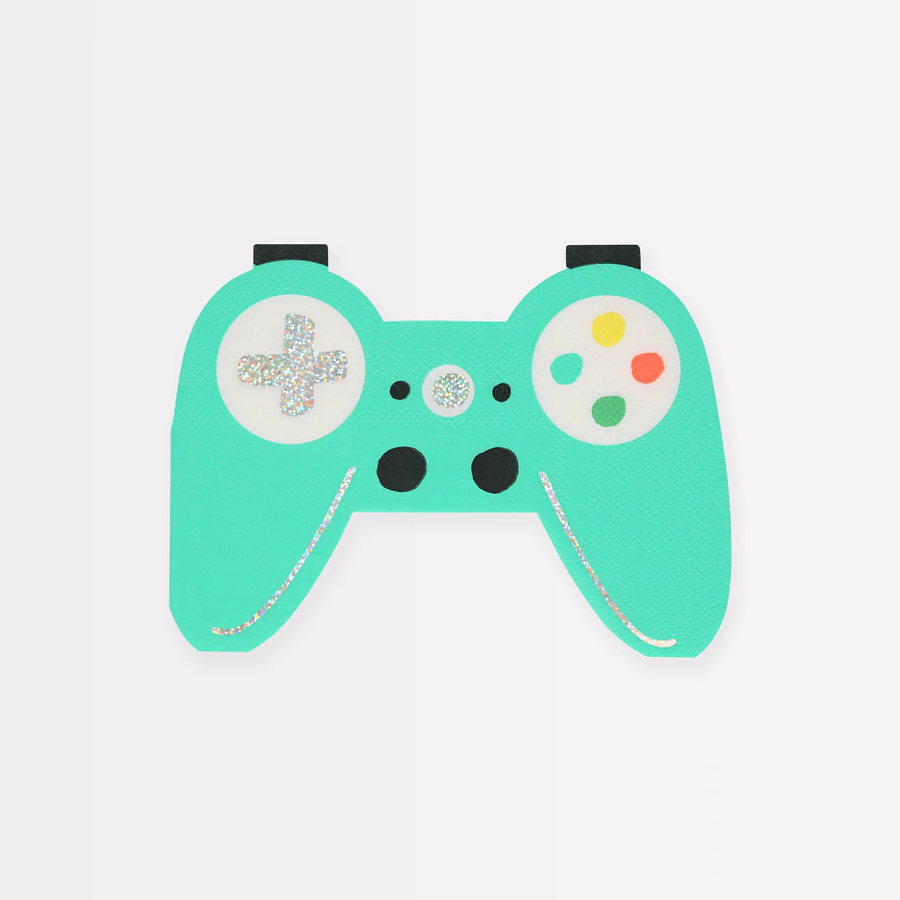 Meri Meri Video Game Controller Napkins - 16 Count