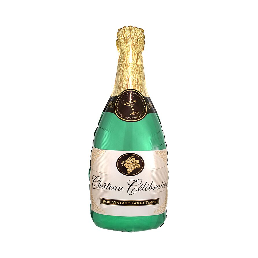 36in Champagne Bottle Supershape Balloon