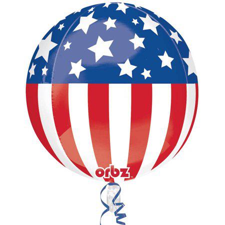 16in Patriotic Orbz Balloon - Regular