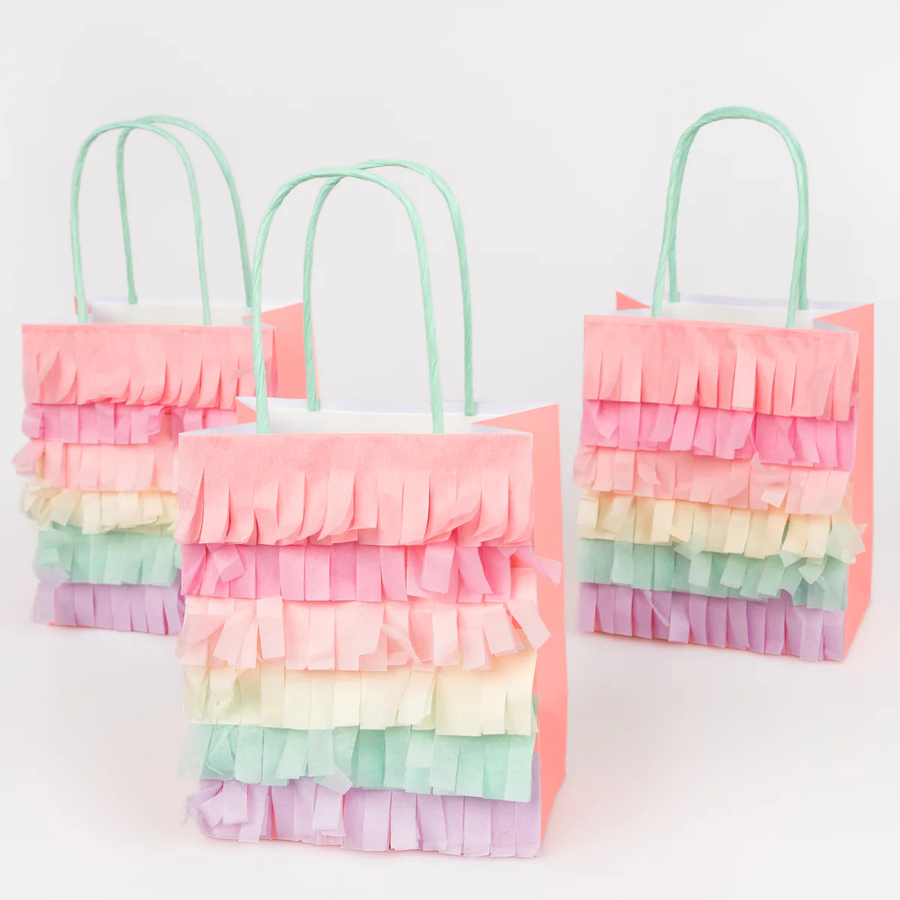 Meri Meri Meadow Unicorn Party Fringe Bags - Set of 8