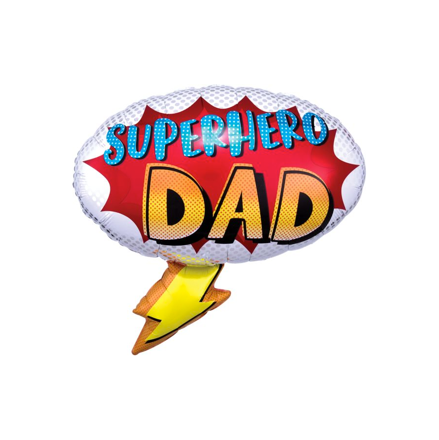 Amscan Folienballon „Happy Father's Day“ – 43 Cm, Mehrfarbig, Für Helium Oder Luft – Perfekt Als Vatertags-Deko & Geschenk