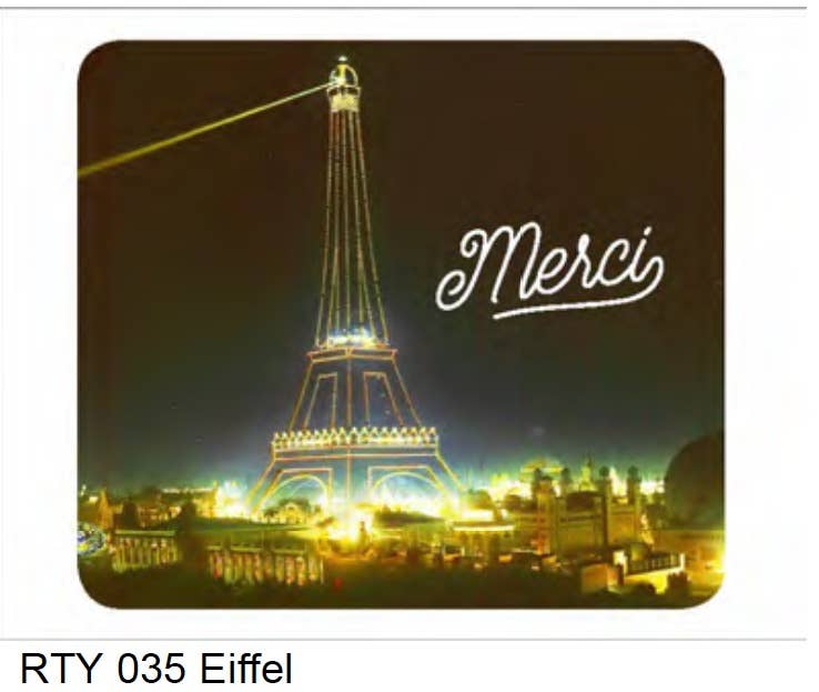 Eiffel Tower at Night - Boxed Thank You Notes