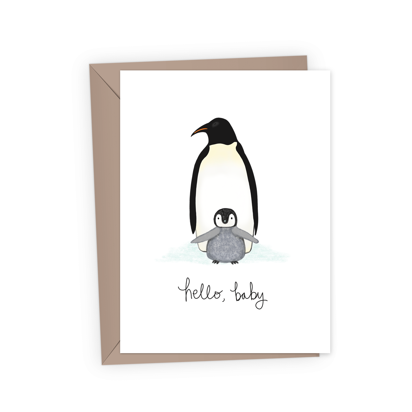 Penguin New Baby Card | A2, photo 1 of 2