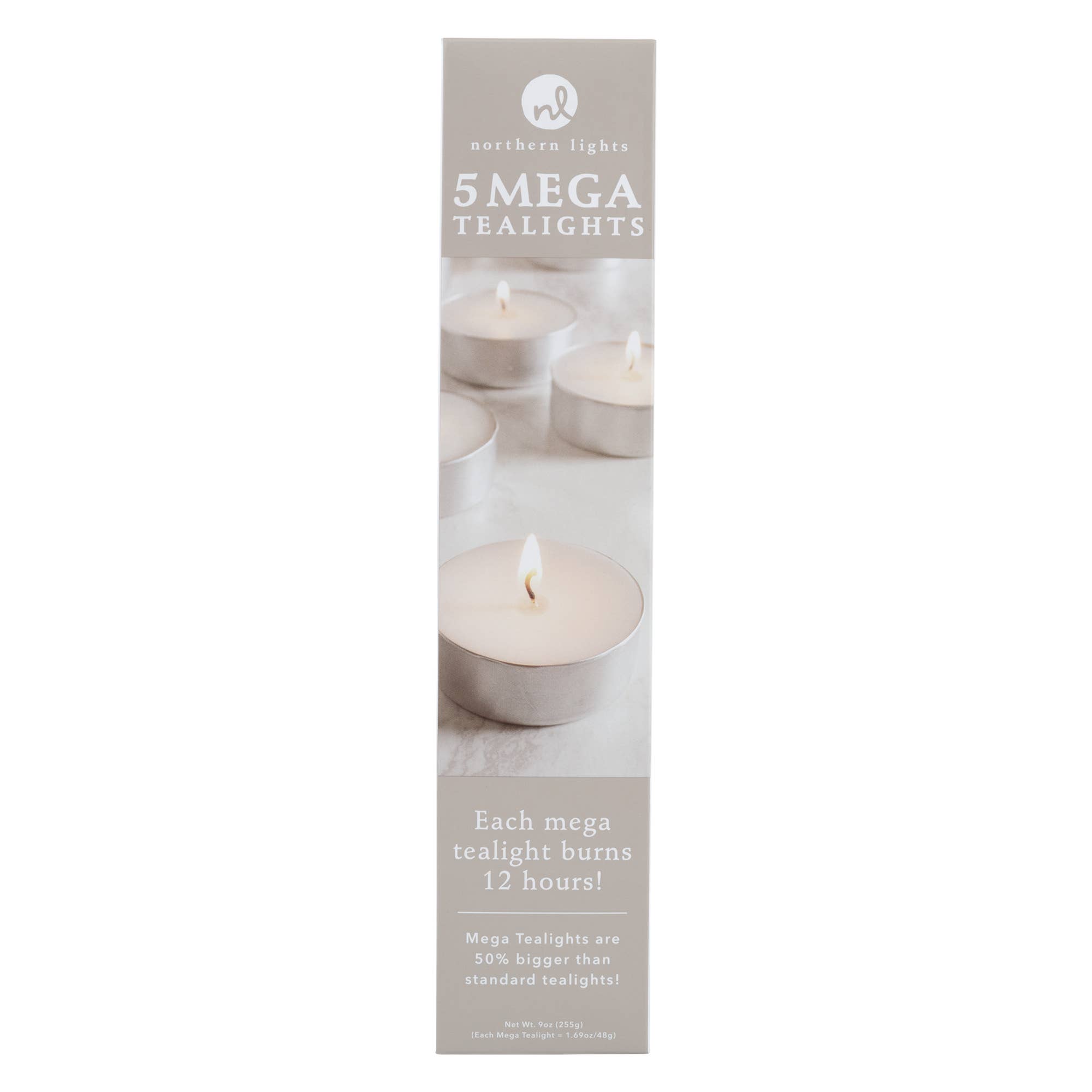 Mega Tealight Candles - 5pc Box, photo 2 of 3