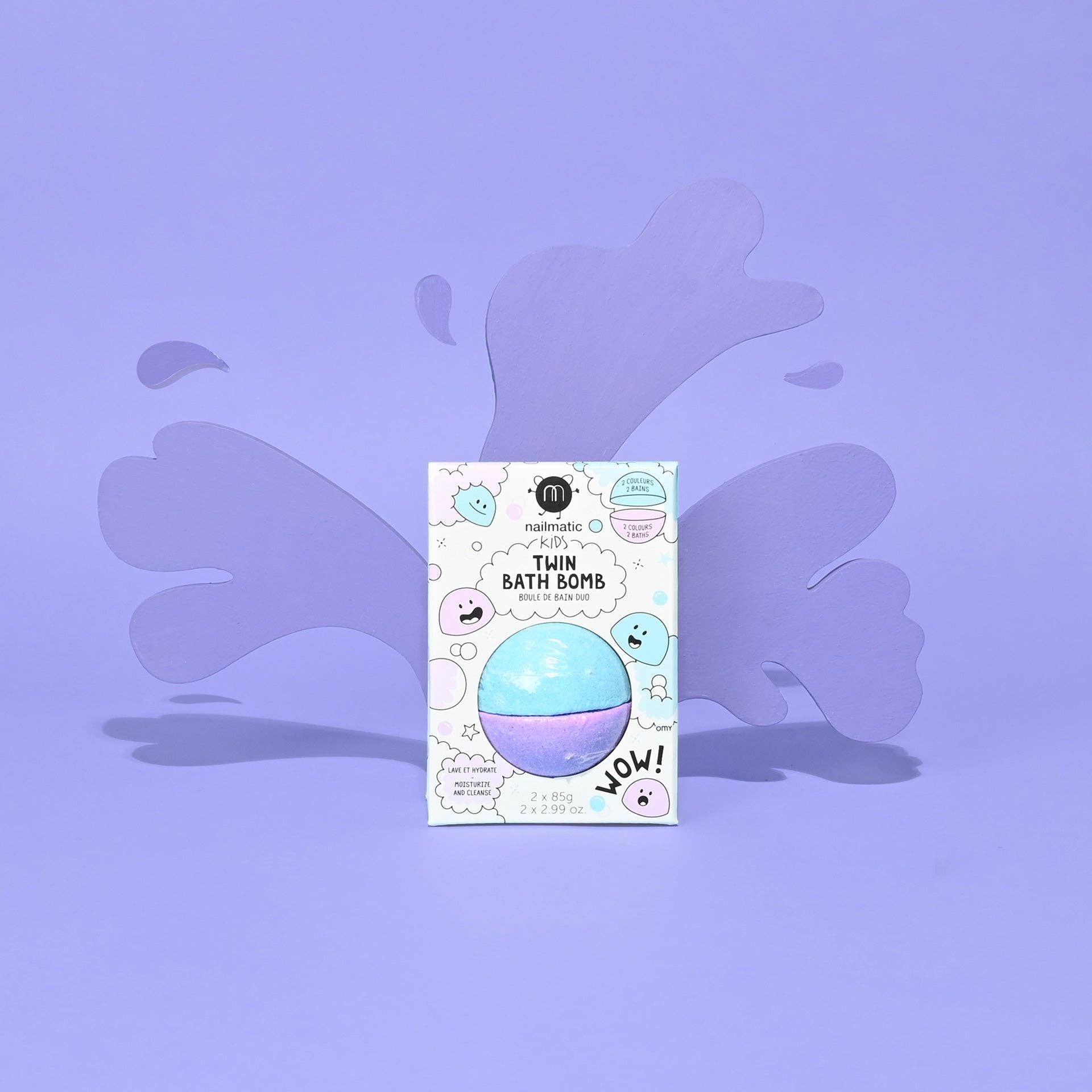 Bath Bomb for Kids DUOS Blue and Violet, photo 3 of 3