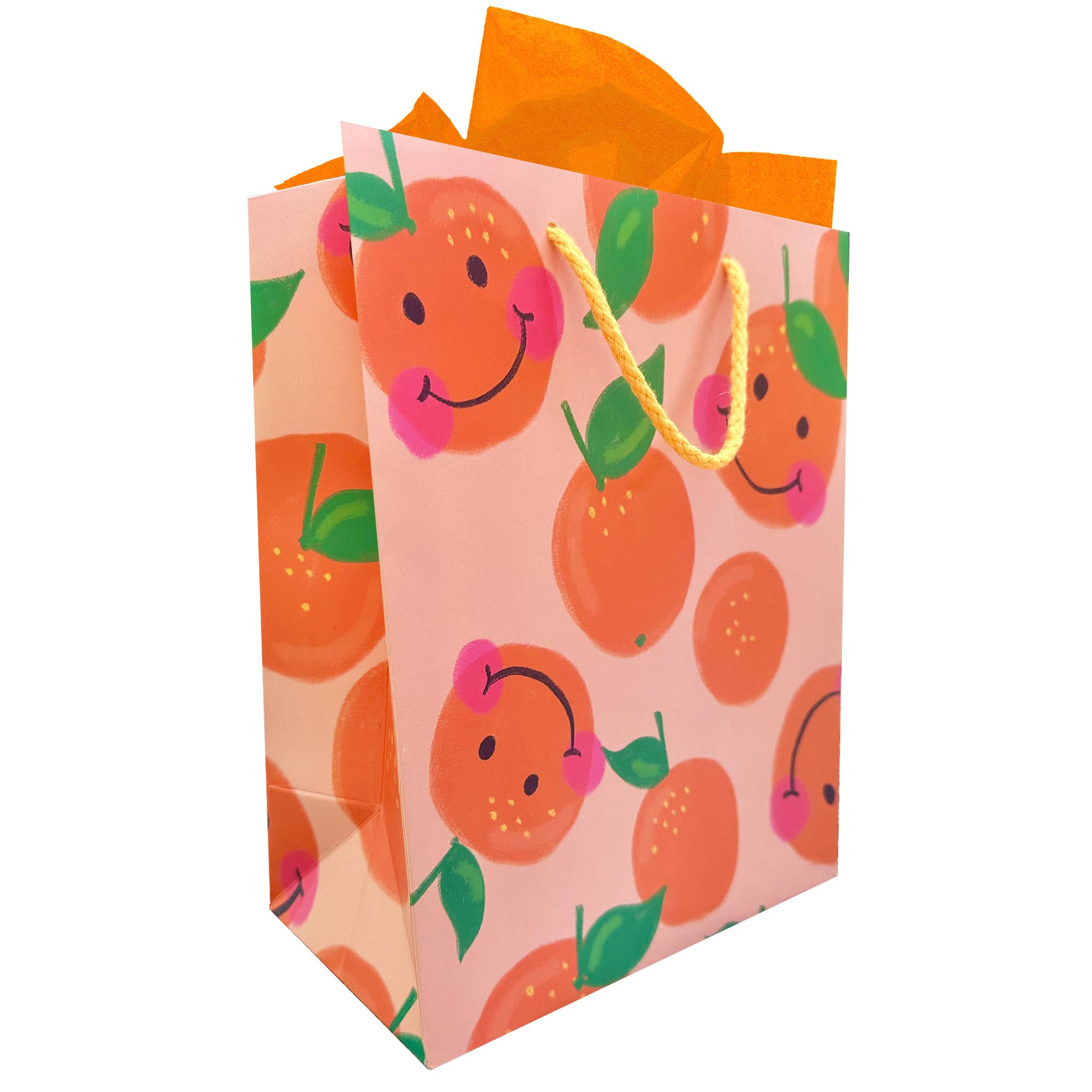 Smiley Orange Gift Bag