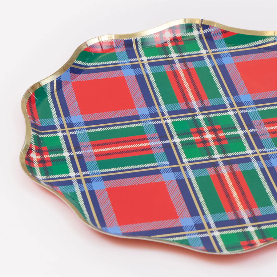 Meri Meri Tartan Mix Side Plates, photo 2 of 3