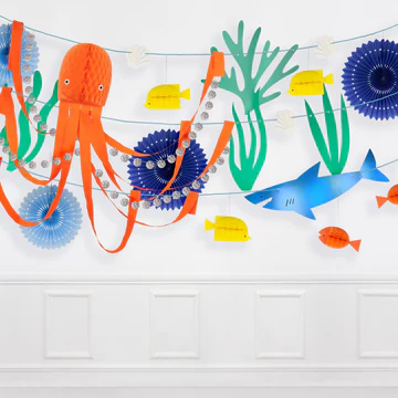 Under the Sea Giant Honeycomb Garland