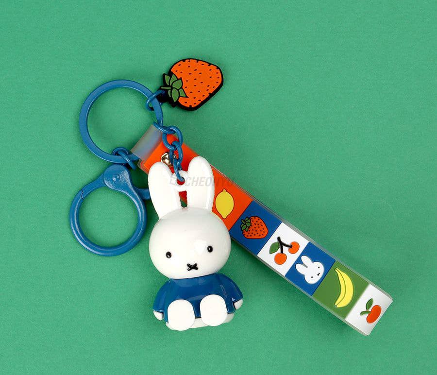 Miffy Figure Keyring & Charm – Pastel & Fruits Random: Pastel, photo 8 of 8