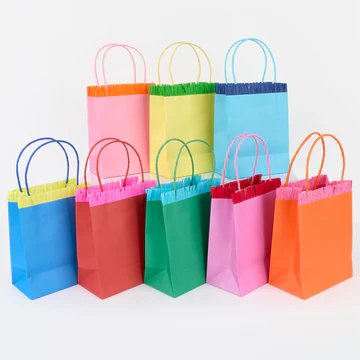Meri Meri Bright Fringed Party Bags, photo 1 of 3