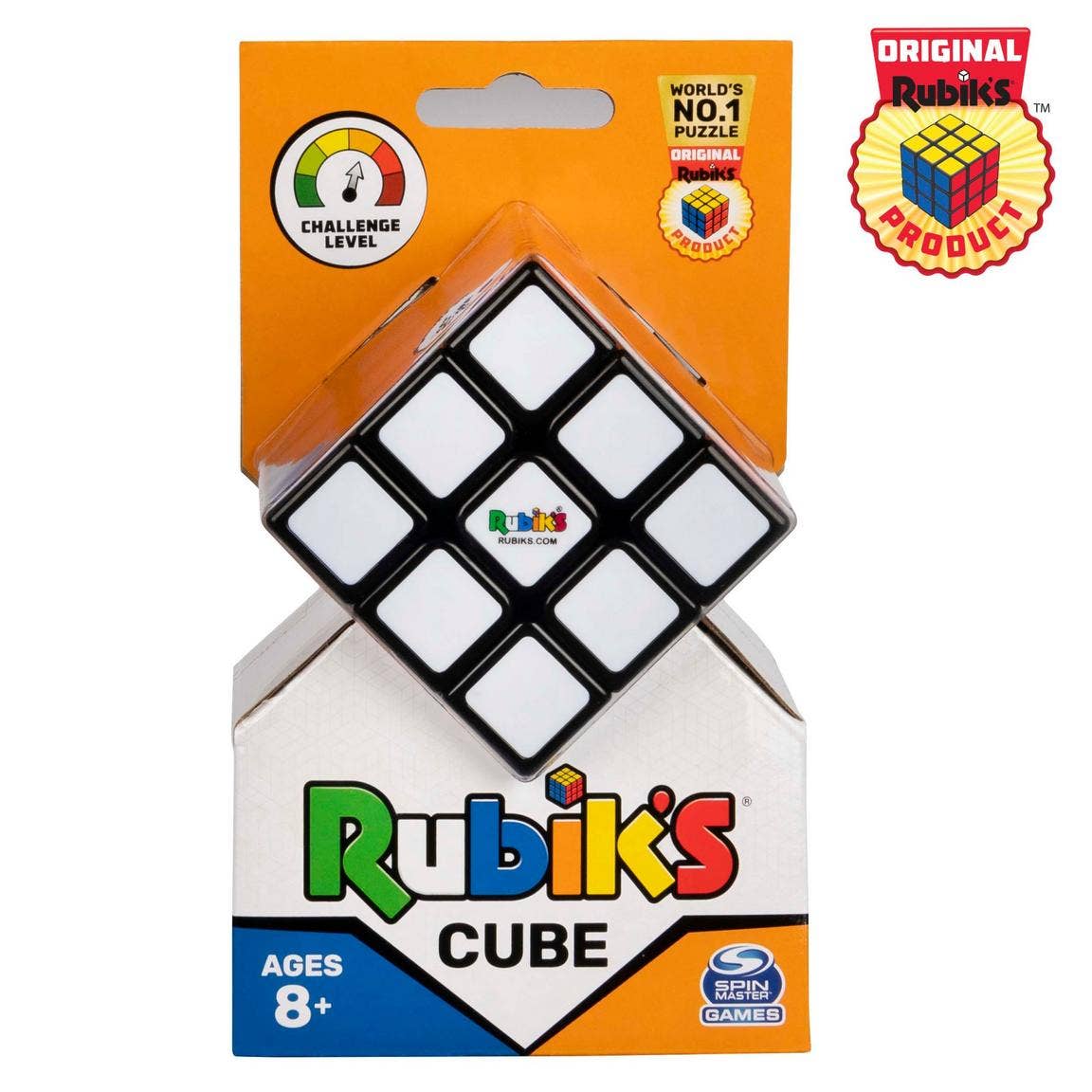 Rubik's 3x3 Cube - Addictive Brain Teaser Puzzle, photo 1 of 3