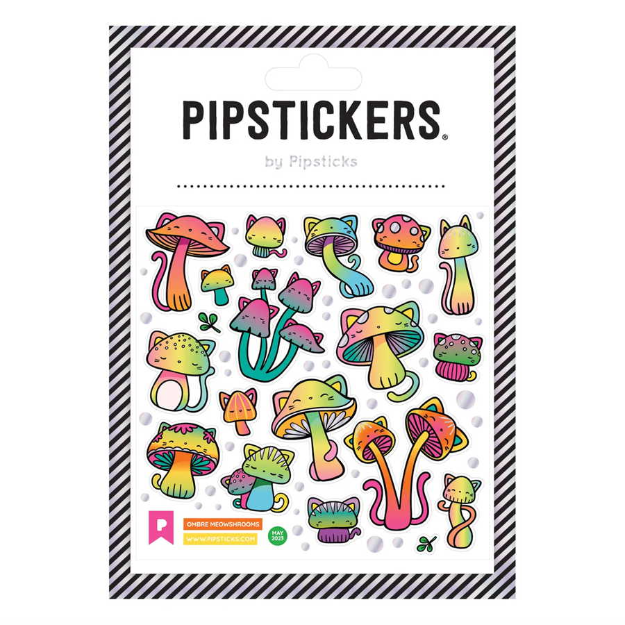 Pipstickers Ombre Meowshrooms Stickers
