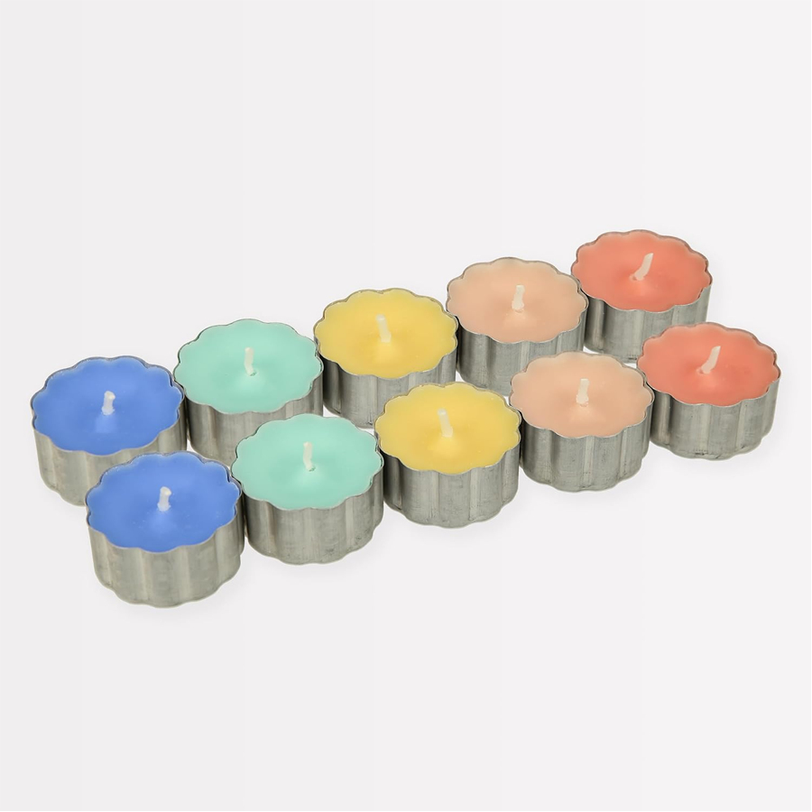 Meri Meri Rainbow Tealight Candles - Set of 10