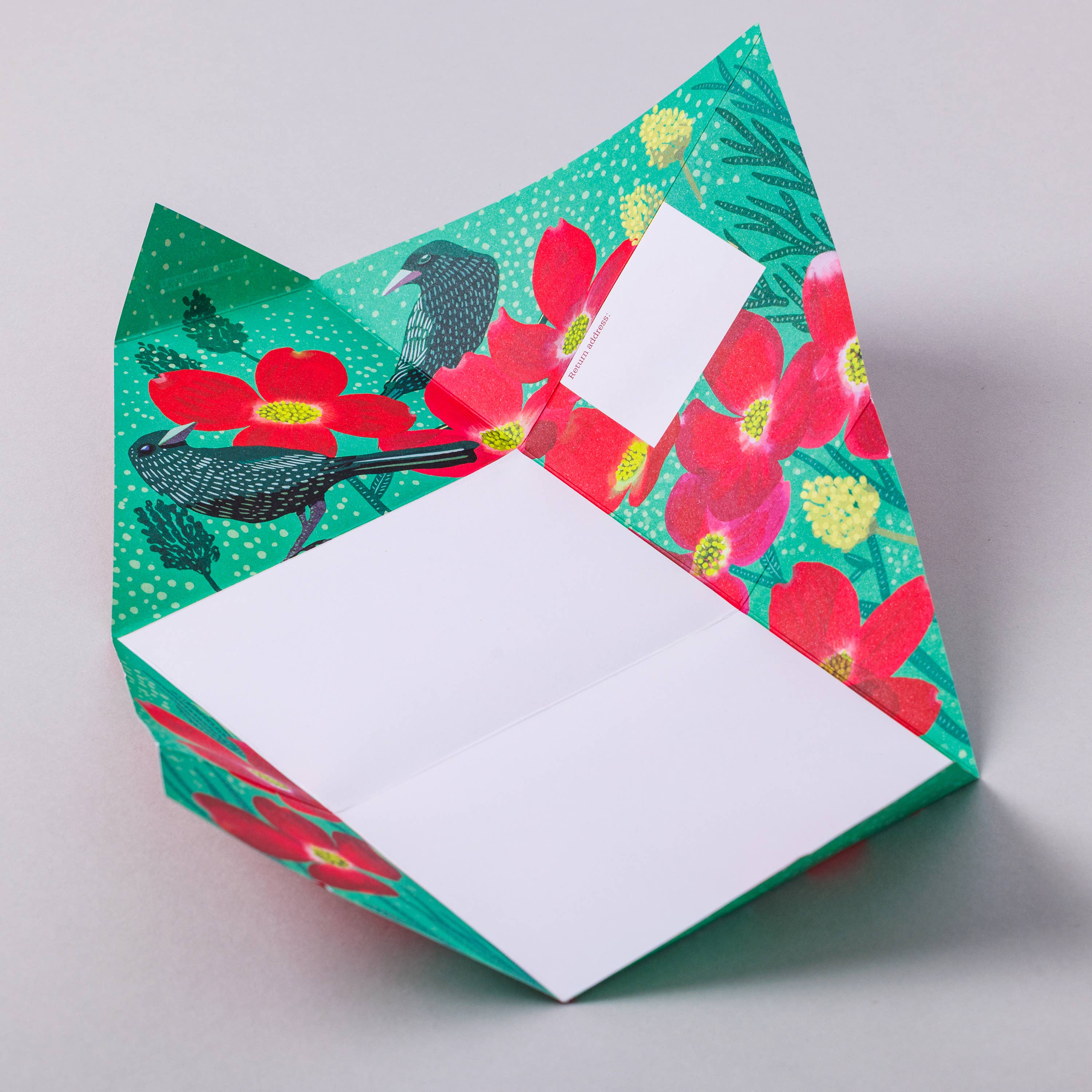Dusk to Dawn Pigeon, Folding Letter Set – Pack of 6, photo 3 of 4