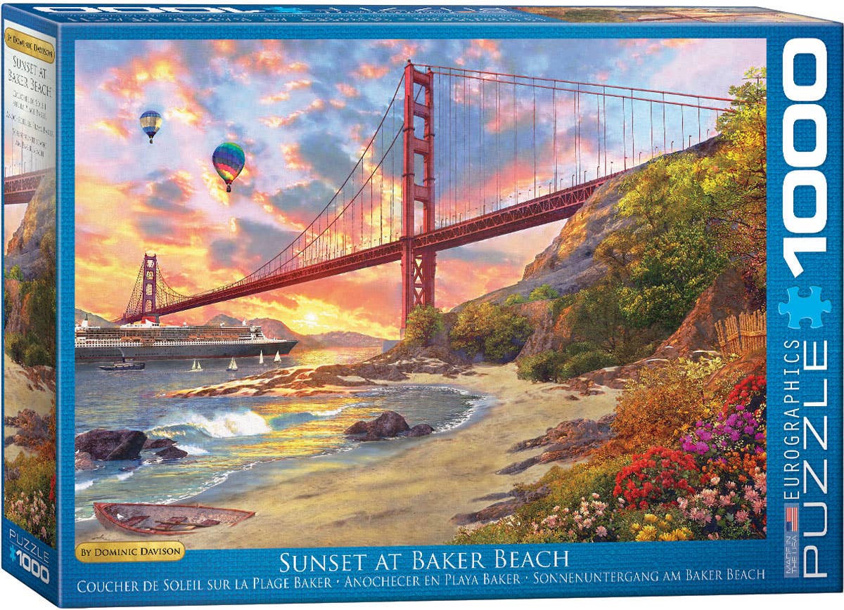 Sunset at Baker Beach 1000pc Puzzle, photo 1 of 3