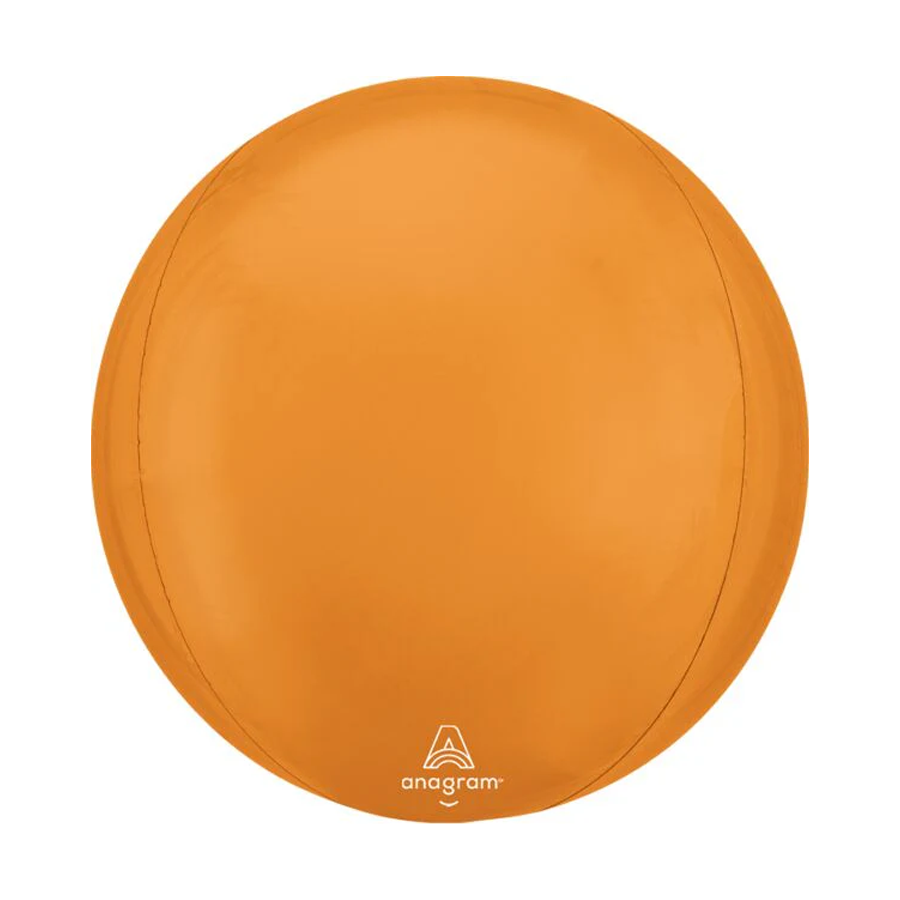 16in Vibrant Orange Orbz Balloon