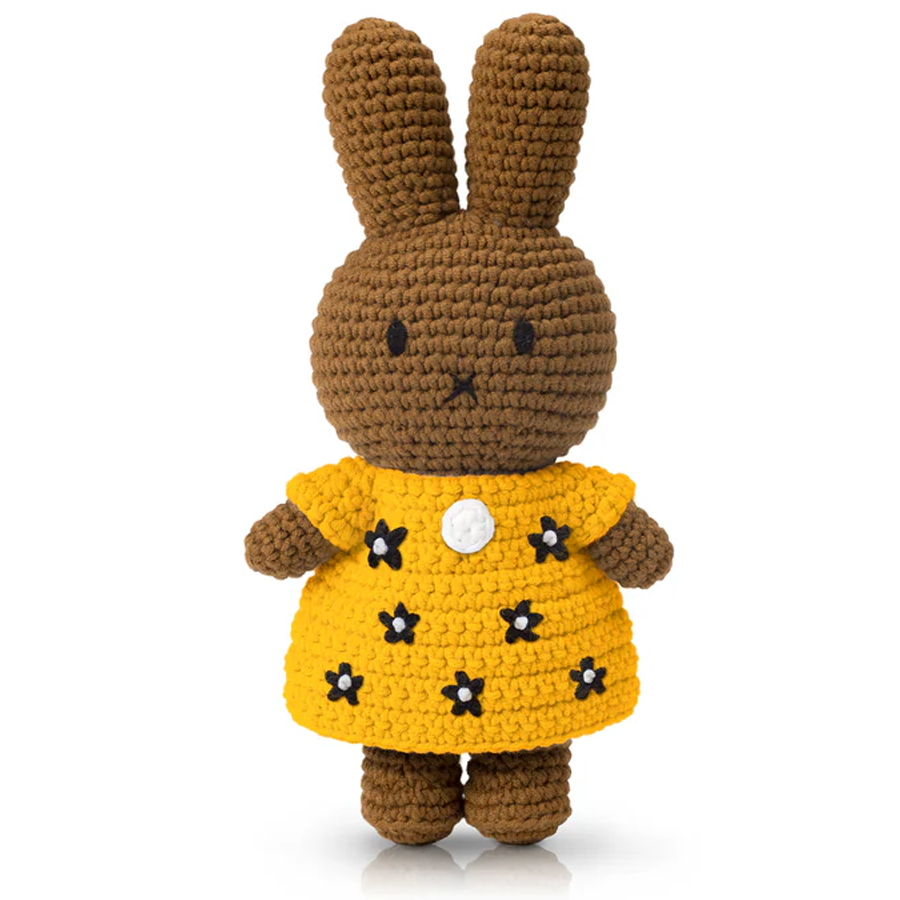 Just Dutch Melanie Handmade Crocheted Soft Toy - Bumblebee Dress with Flower