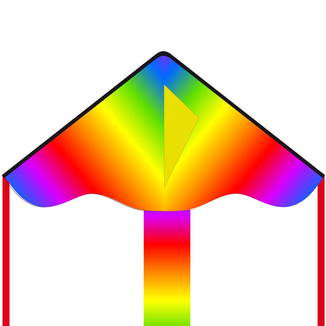 Ecoline Simple Flyer Radiant Rainbow Kite 33", photo 1 of 3