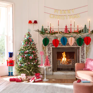 Glitter Merry Christmas Garland Set