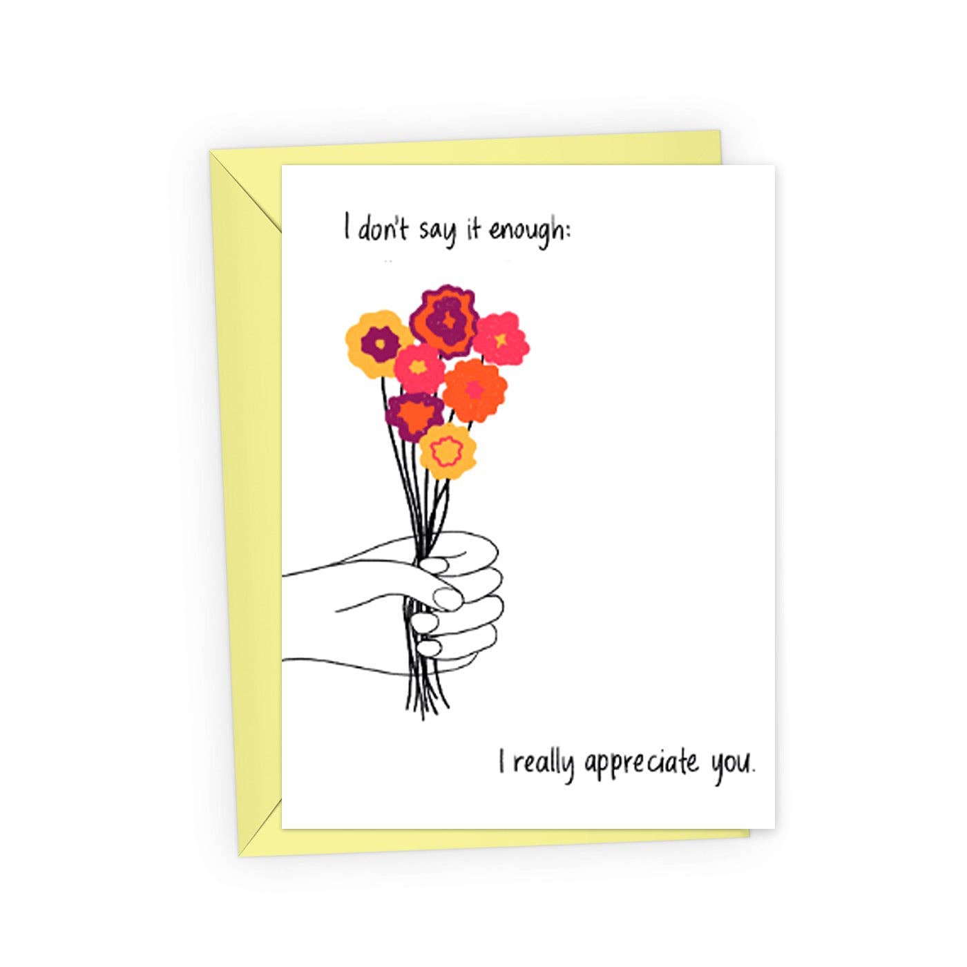 Flower Bouquet Appreciation & Thank You Card | A2, photo 1 of 2