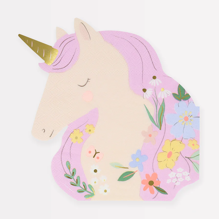 Meri Meri Meadow Unicorn Napkins - Set of 16