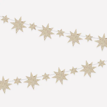 Gold Star Mini Garland