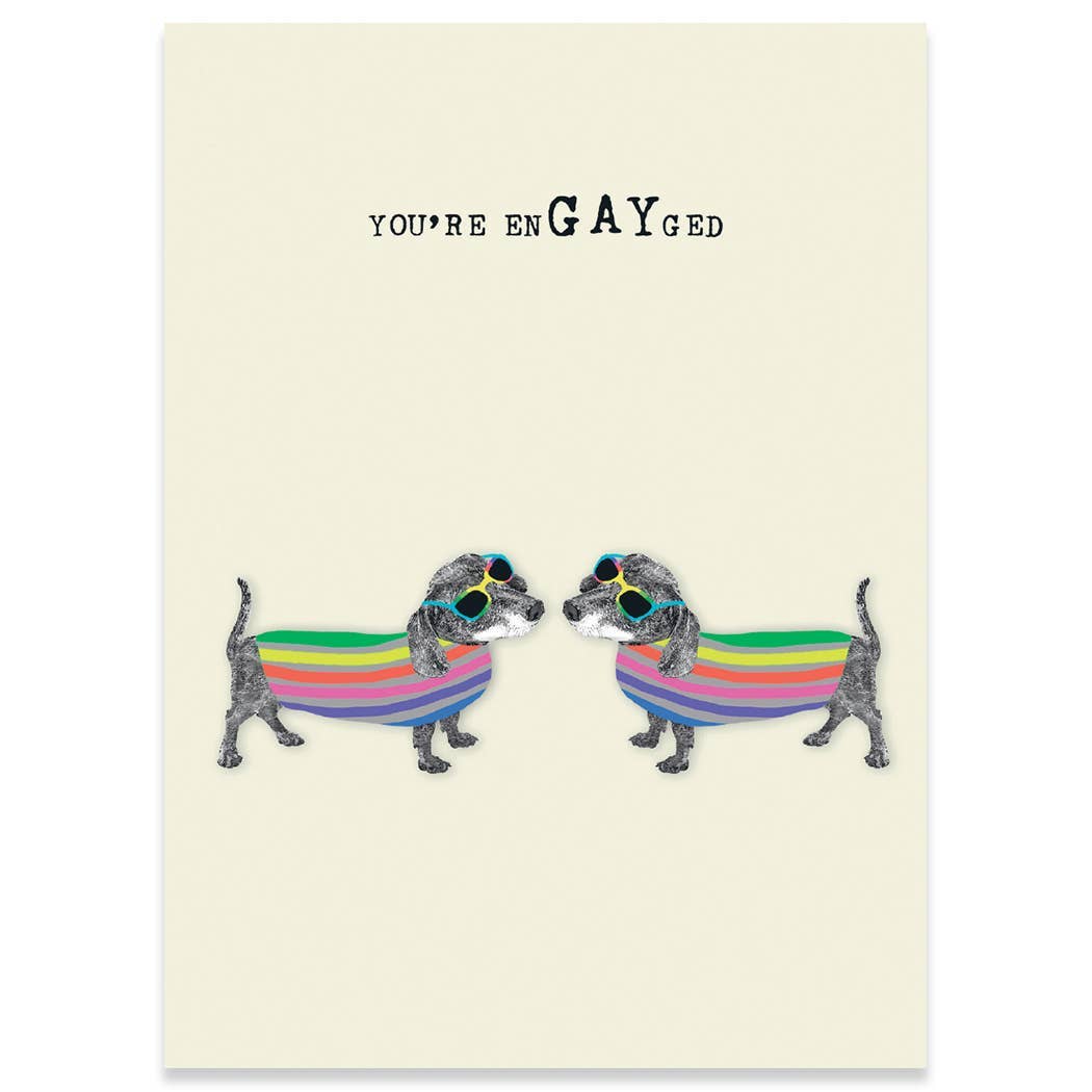 EN GAYED ENGAGEMENT GREETING CARD 4.5 x 6.25"