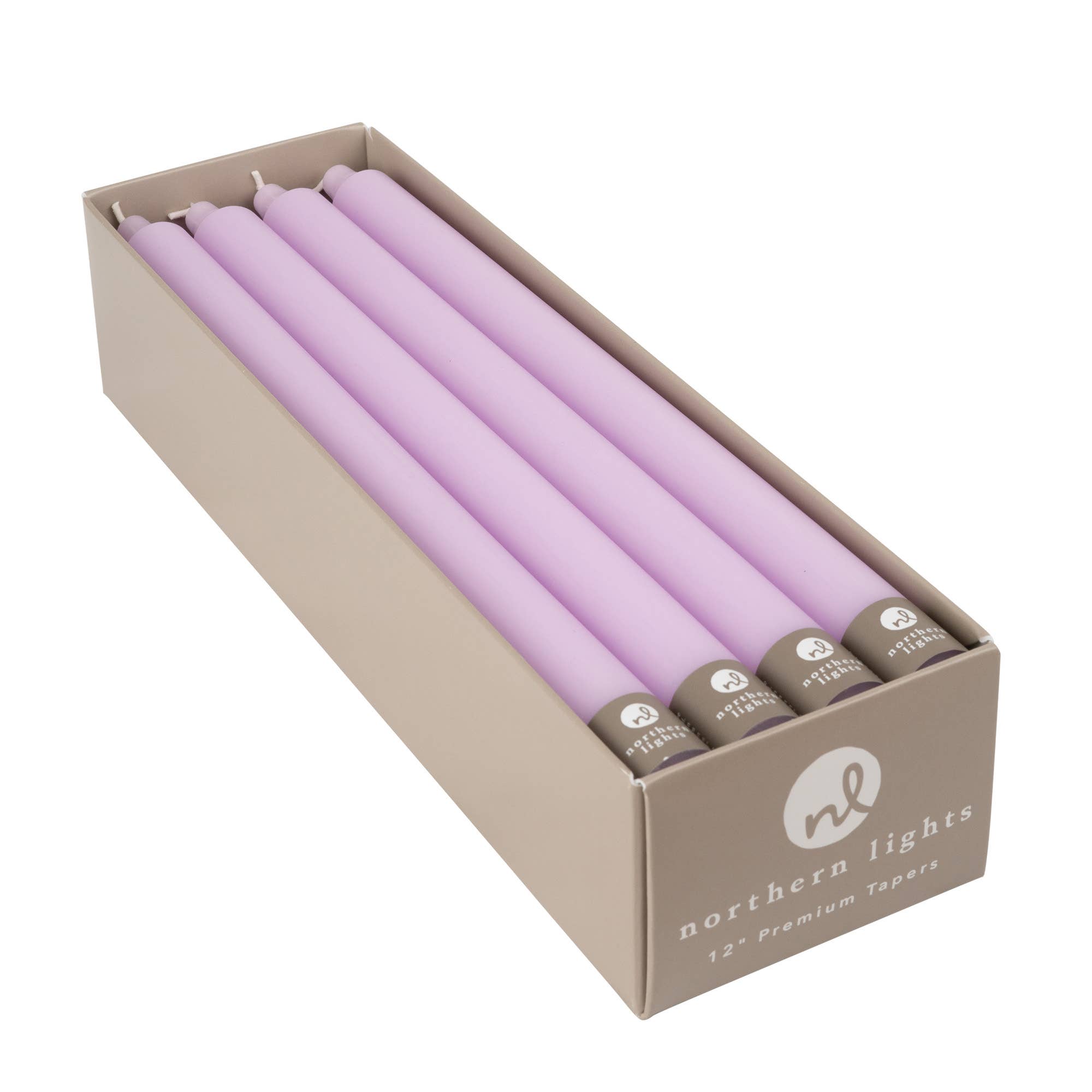 12" Taper Candles - 12pk Box: Petal, photo 1 of 8