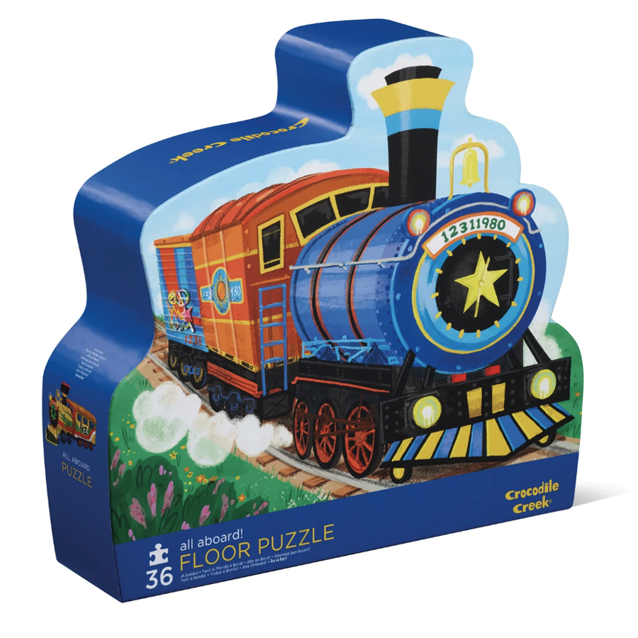 Crocodile Creek 36pc Floor Puzzle - All Aboard