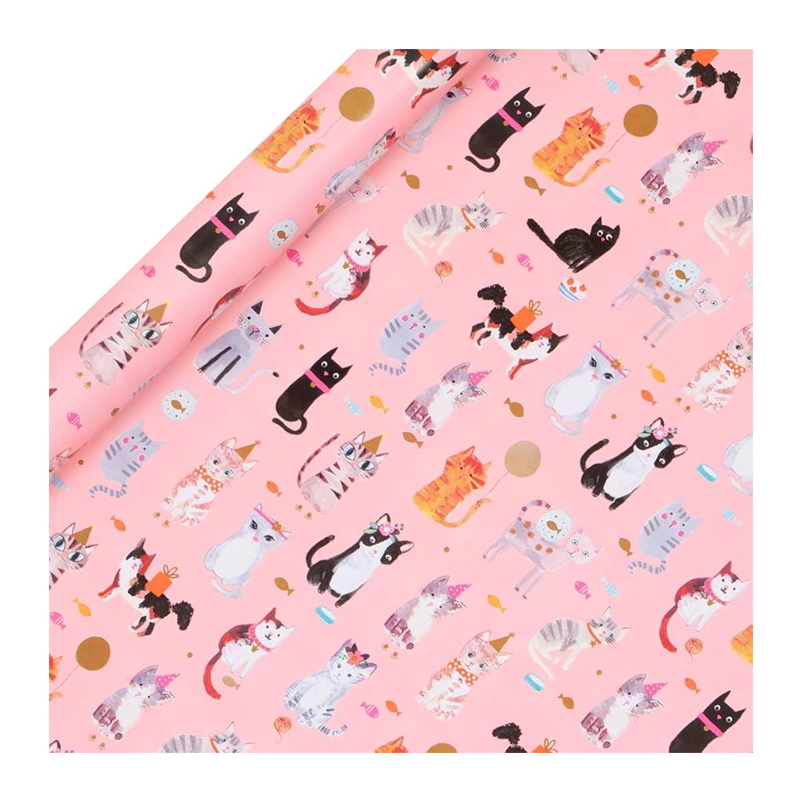 Glick Pink Cats Roll Wrap