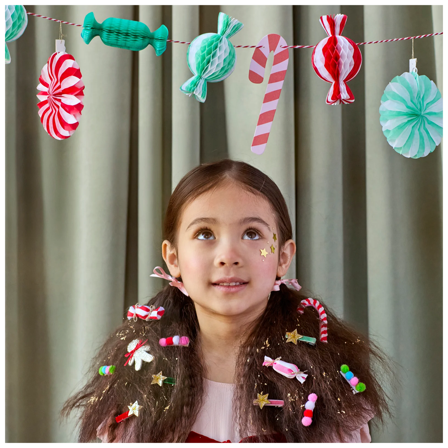 Meri Meri Christmas Candy Mini Honeycomb Garland, photo 3 of 3